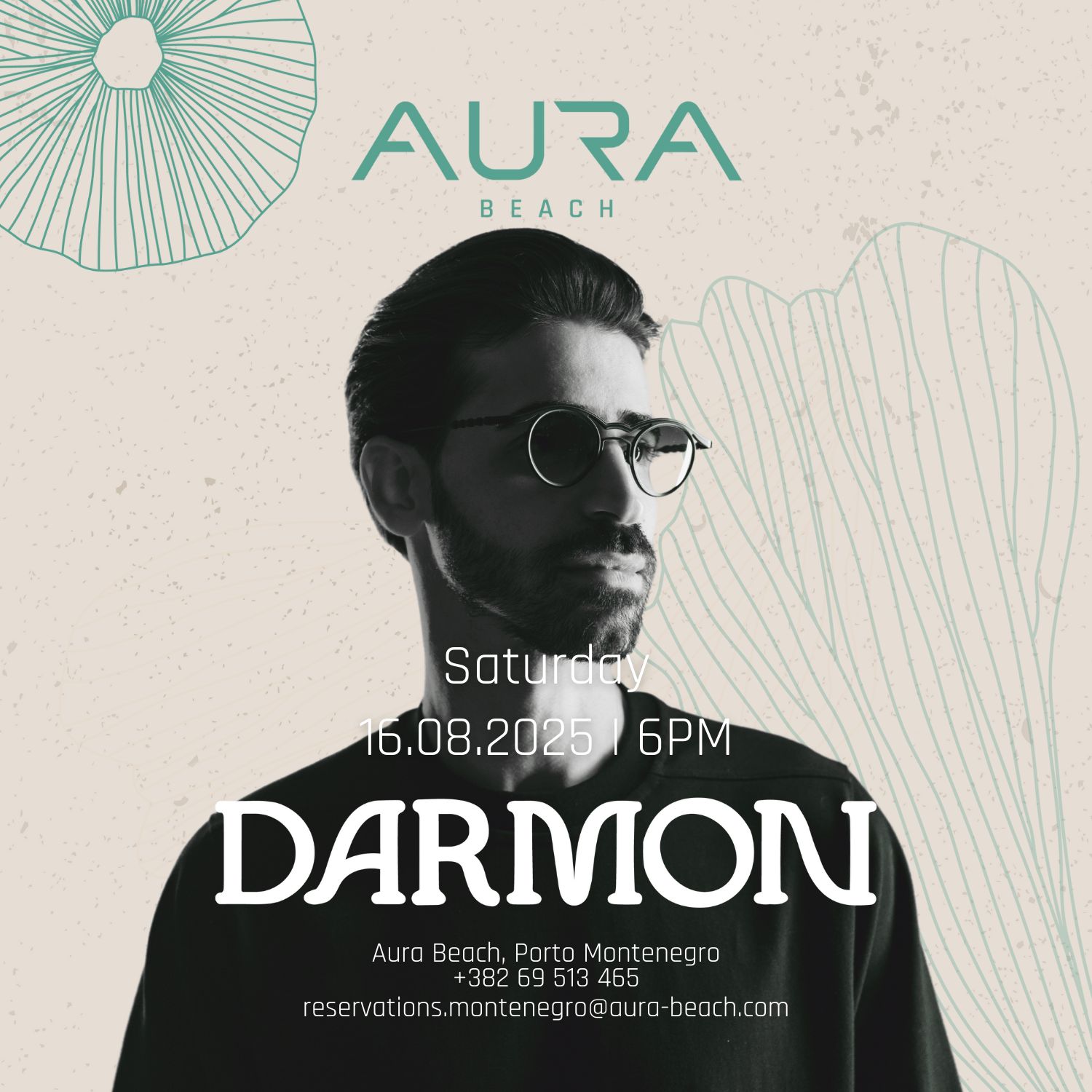 Dj Darmon at Aura Beach Tivat Montenegro
