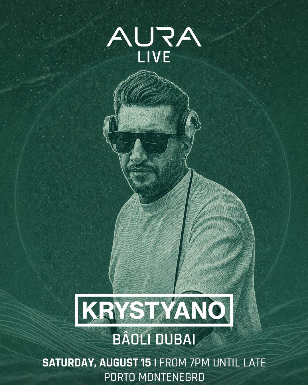Dj at Aura Beach Tivat Montenegro